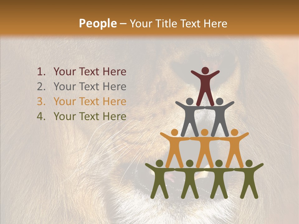 Feline Mouth Animal PowerPoint Template