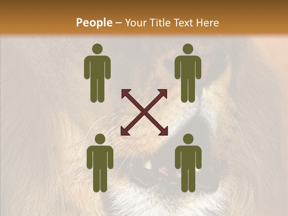 Feline Mouth Animal PowerPoint Template