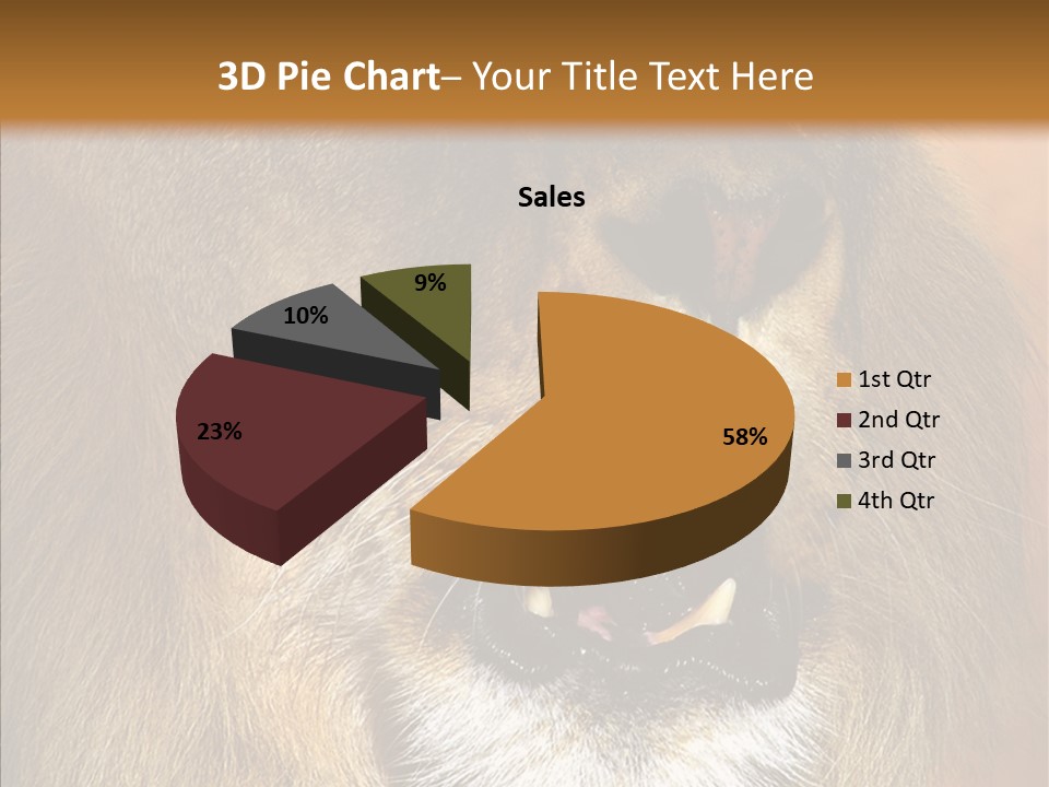 Feline Mouth Animal PowerPoint Template