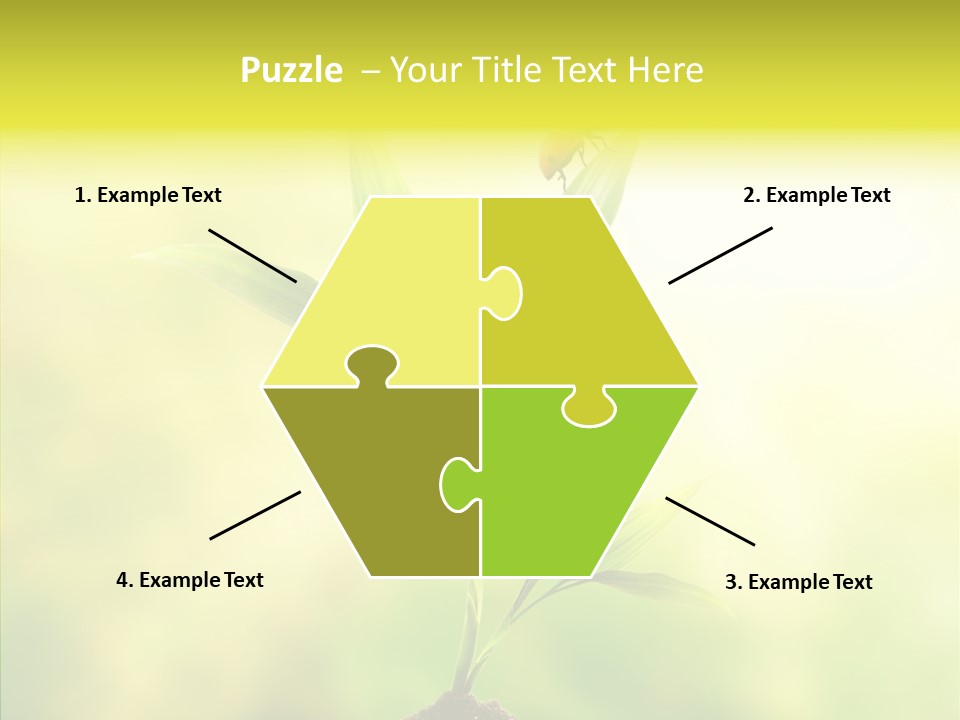 Close Up Foliage Flora PowerPoint Template