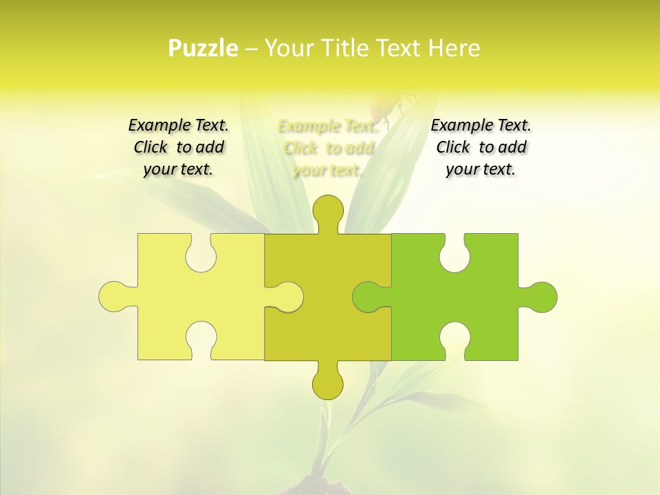 Close Up Foliage Flora PowerPoint Template