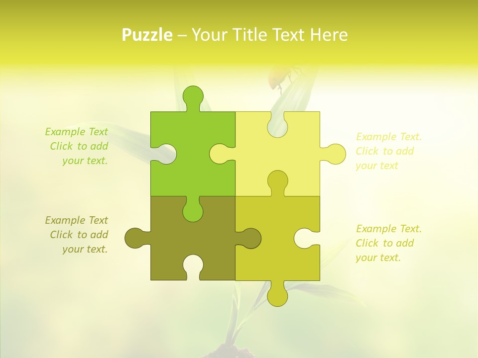 Close Up Foliage Flora PowerPoint Template