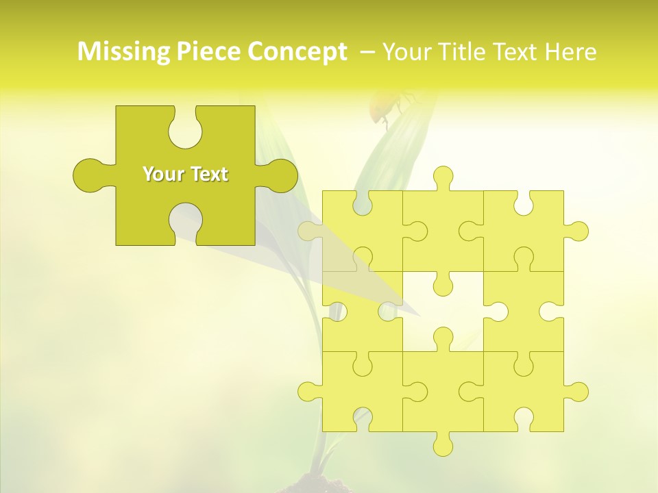 Close Up Foliage Flora PowerPoint Template