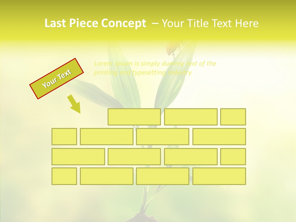 Close Up Foliage Flora PowerPoint Template