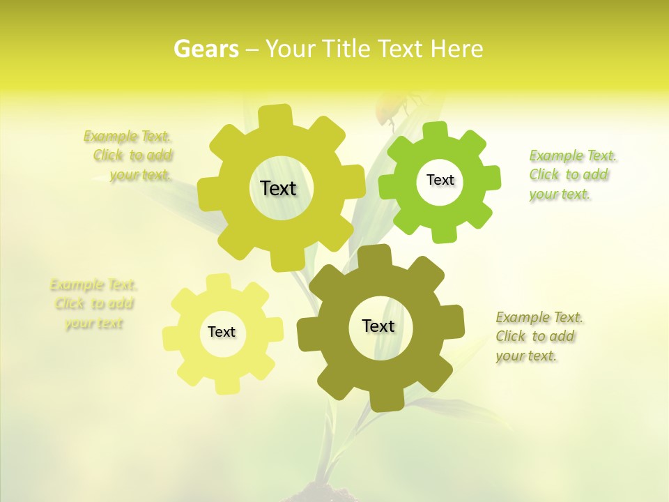 Close Up Foliage Flora PowerPoint Template