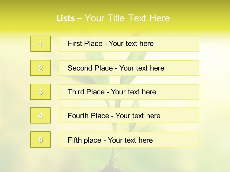 Close Up Foliage Flora PowerPoint Template