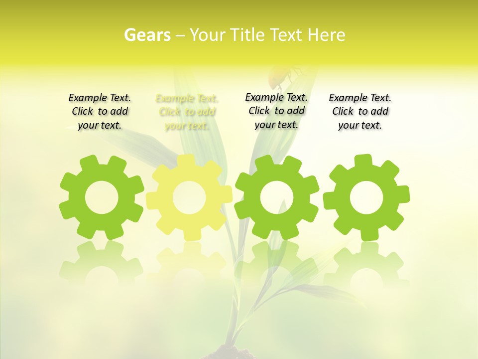 Close Up Foliage Flora PowerPoint Template