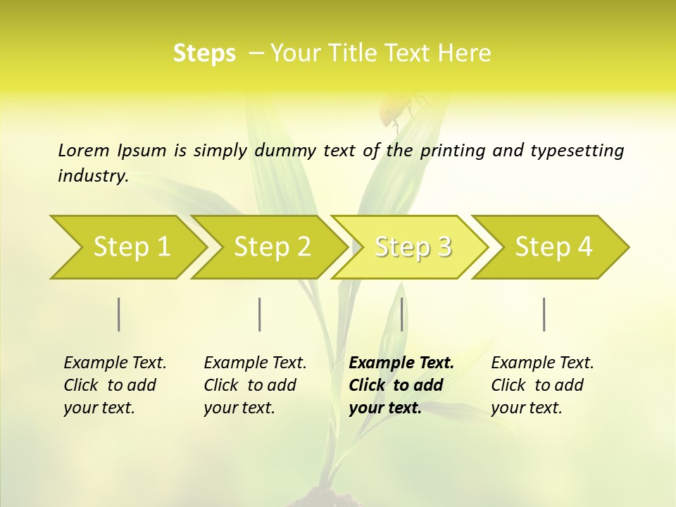 Close Up Foliage Flora PowerPoint Template