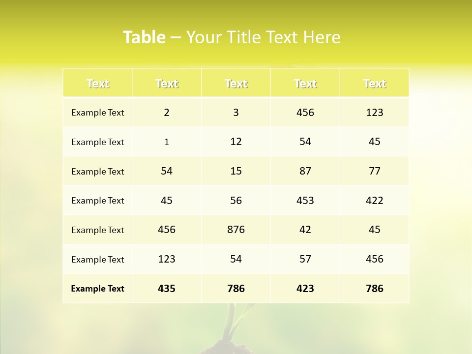 Close Up Foliage Flora PowerPoint Template