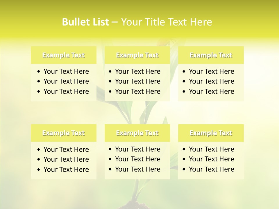 Close Up Foliage Flora PowerPoint Template