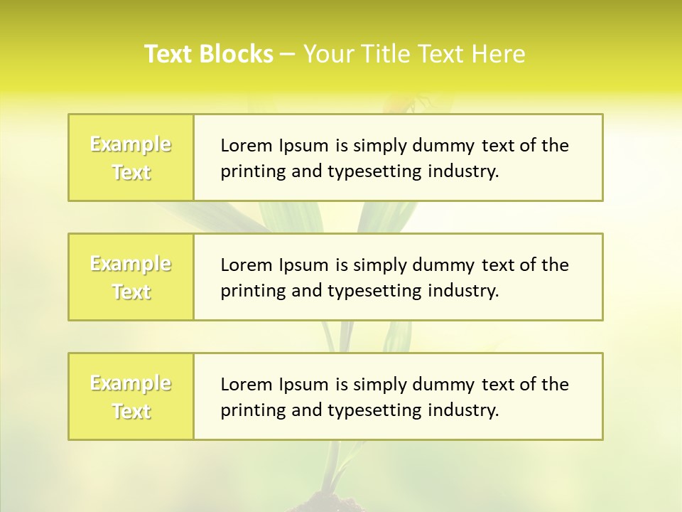 Close Up Foliage Flora PowerPoint Template