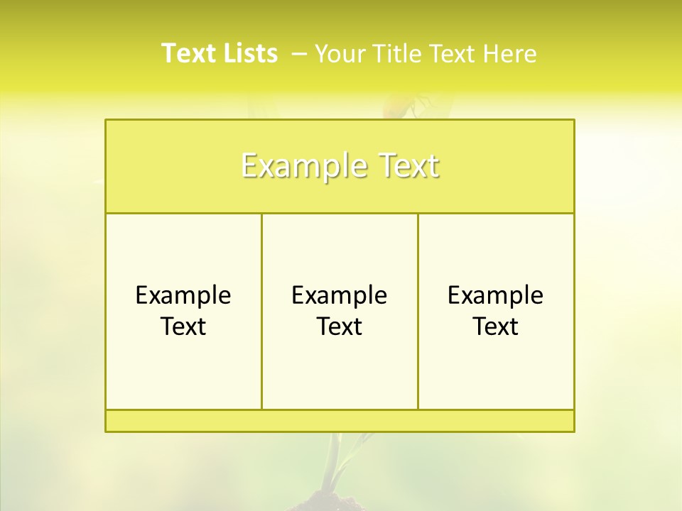 Close Up Foliage Flora PowerPoint Template
