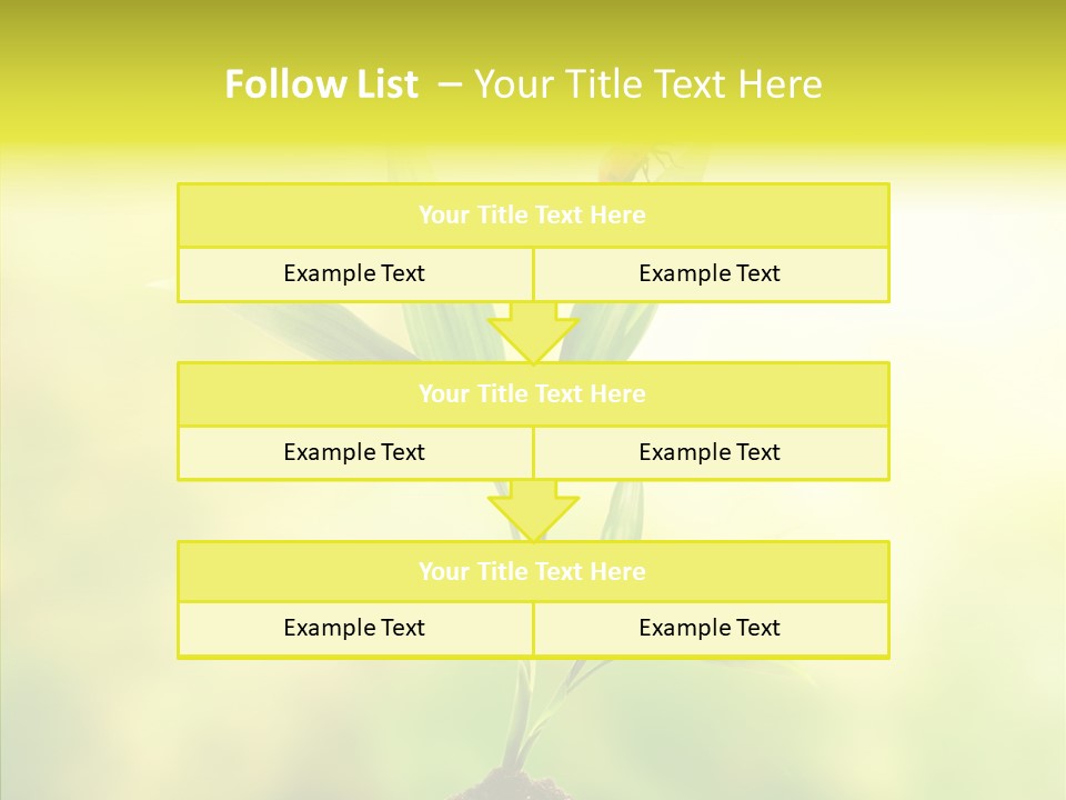 Close Up Foliage Flora PowerPoint Template
