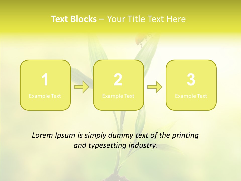 Close Up Foliage Flora PowerPoint Template