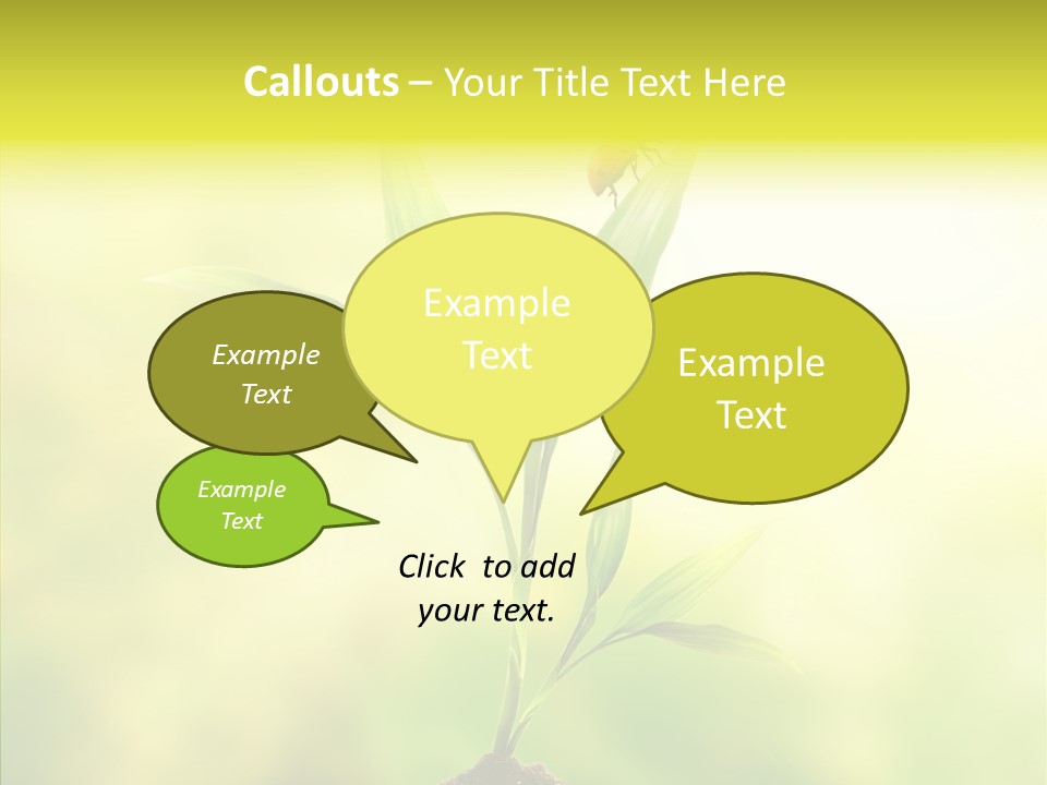 Close Up Foliage Flora PowerPoint Template