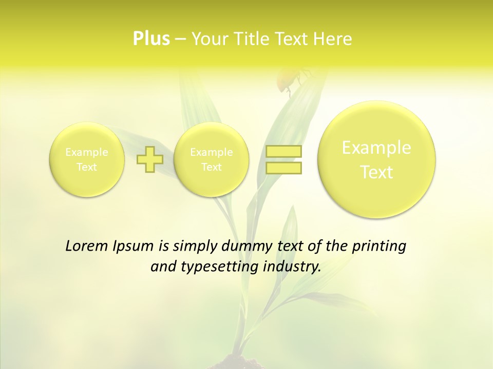 Close Up Foliage Flora PowerPoint Template