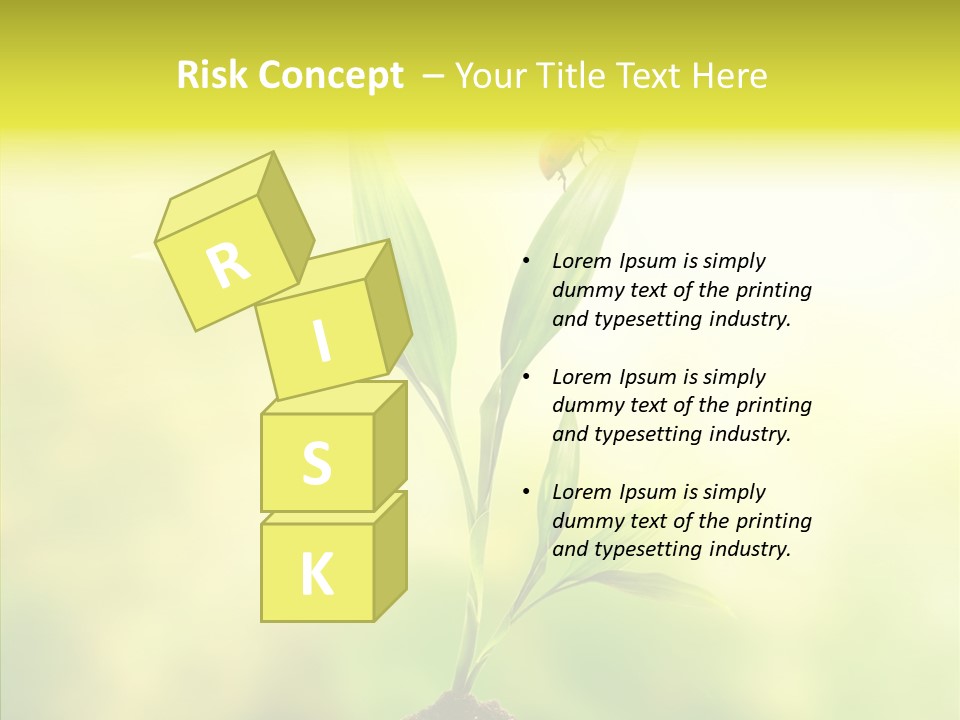 Close Up Foliage Flora PowerPoint Template