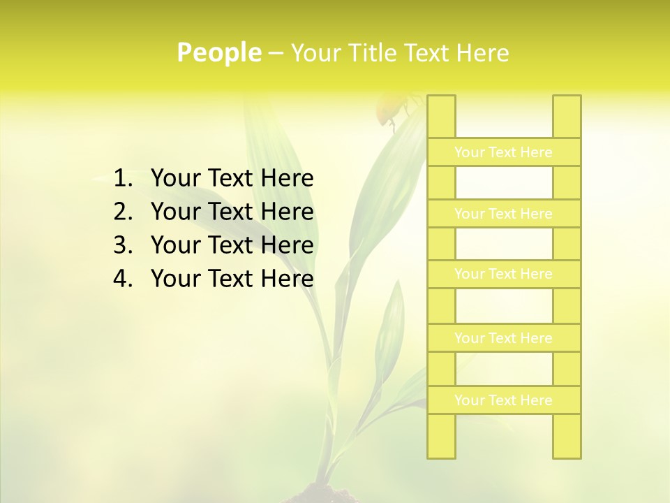 Close Up Foliage Flora PowerPoint Template