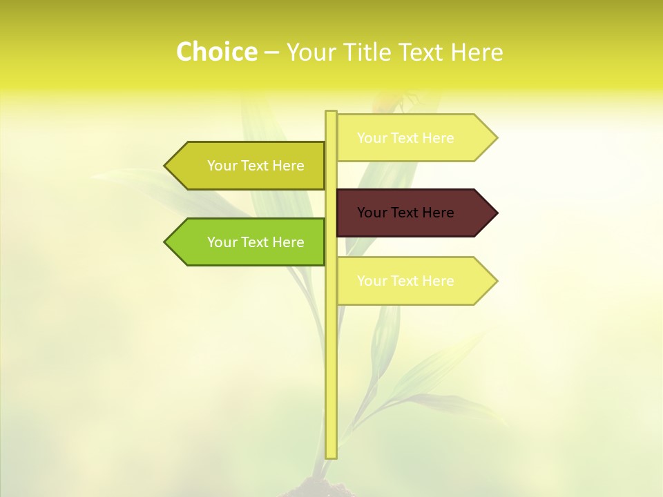Close Up Foliage Flora PowerPoint Template