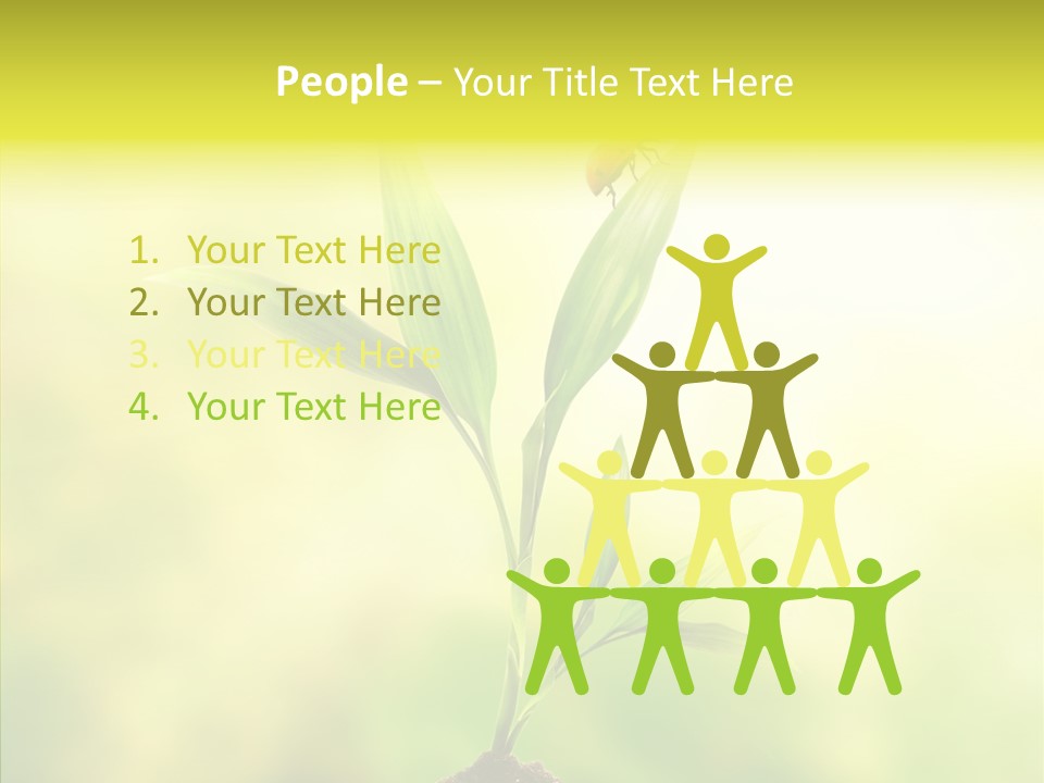 Close Up Foliage Flora PowerPoint Template