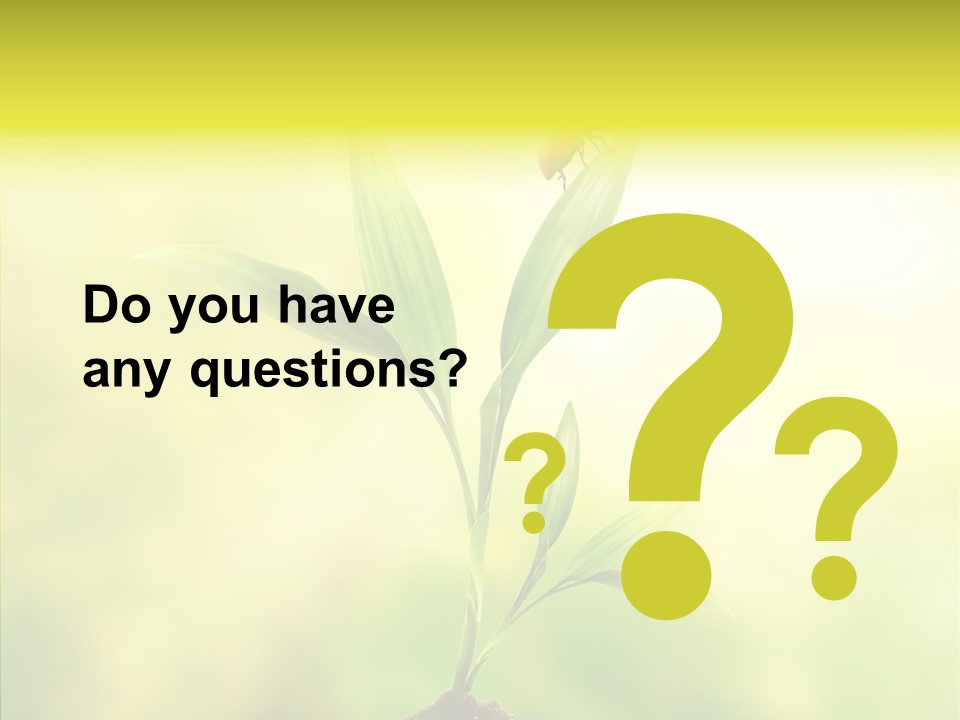 Close Up Foliage Flora PowerPoint Template