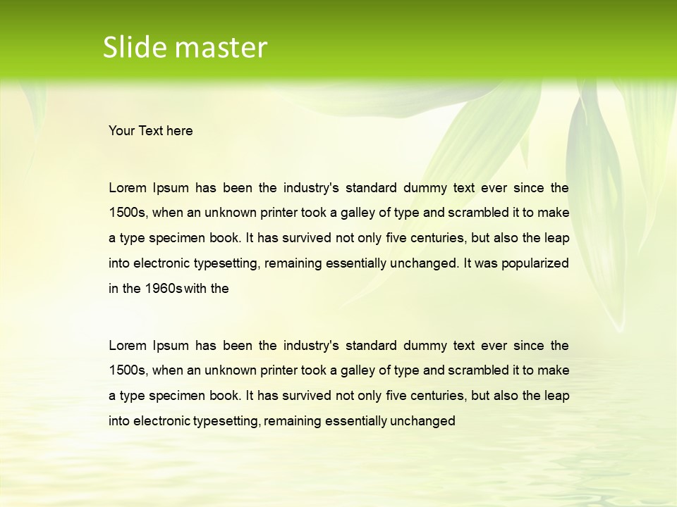 Flare Background Sunshine PowerPoint Template