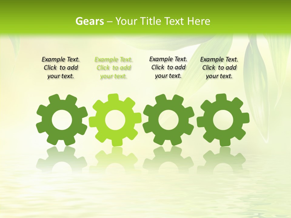 Flare Background Sunshine PowerPoint Template