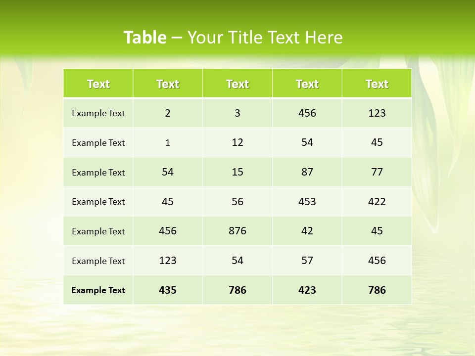 Flare Background Sunshine PowerPoint Template