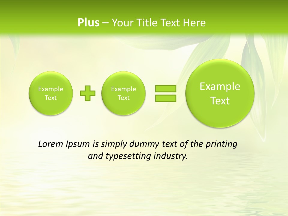 Flare Background Sunshine PowerPoint Template