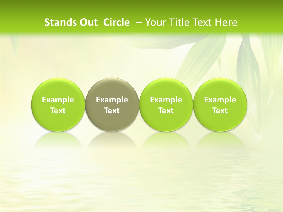 Flare Background Sunshine PowerPoint Template