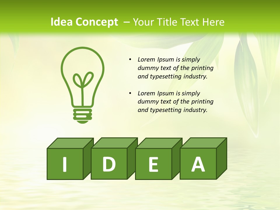 Flare Background Sunshine PowerPoint Template