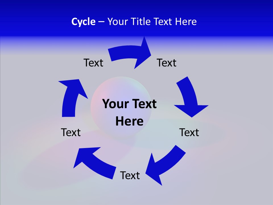 Design Green Wheel PowerPoint Template