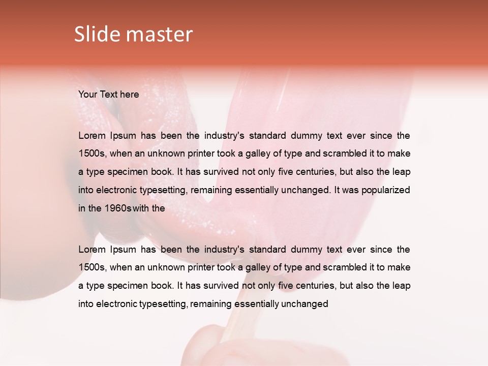 Holding Enjoyment Delicious PowerPoint Template