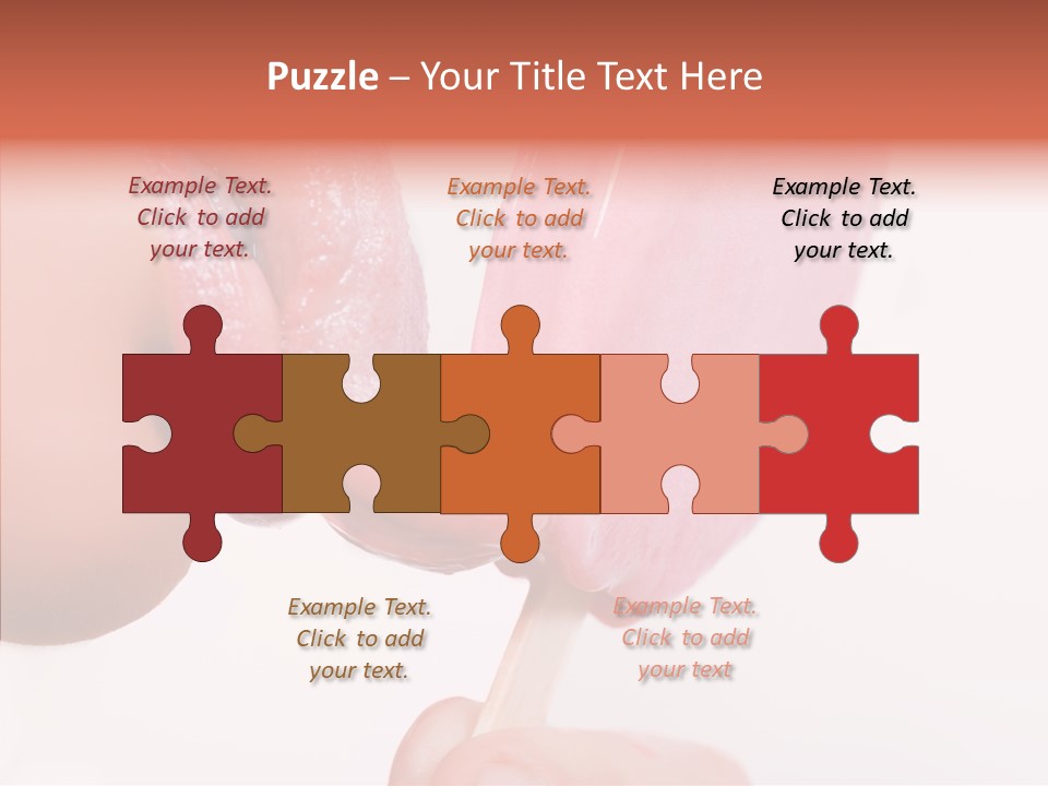 Holding Enjoyment Delicious PowerPoint Template