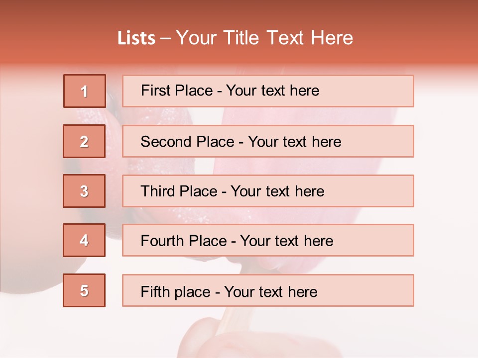 Holding Enjoyment Delicious PowerPoint Template