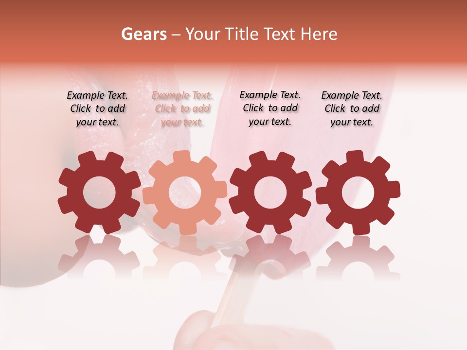 Holding Enjoyment Delicious PowerPoint Template