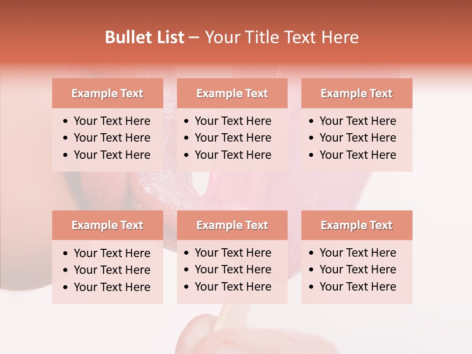 Holding Enjoyment Delicious PowerPoint Template