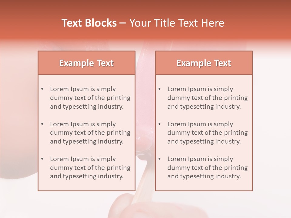 Holding Enjoyment Delicious PowerPoint Template