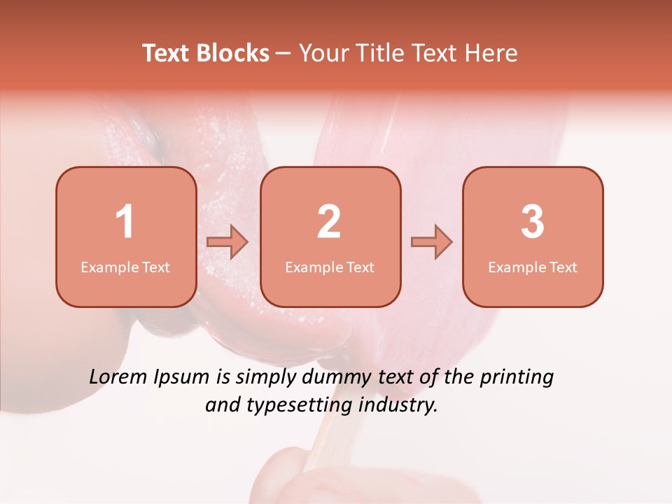 Holding Enjoyment Delicious PowerPoint Template