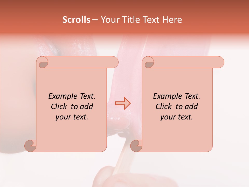 Holding Enjoyment Delicious PowerPoint Template