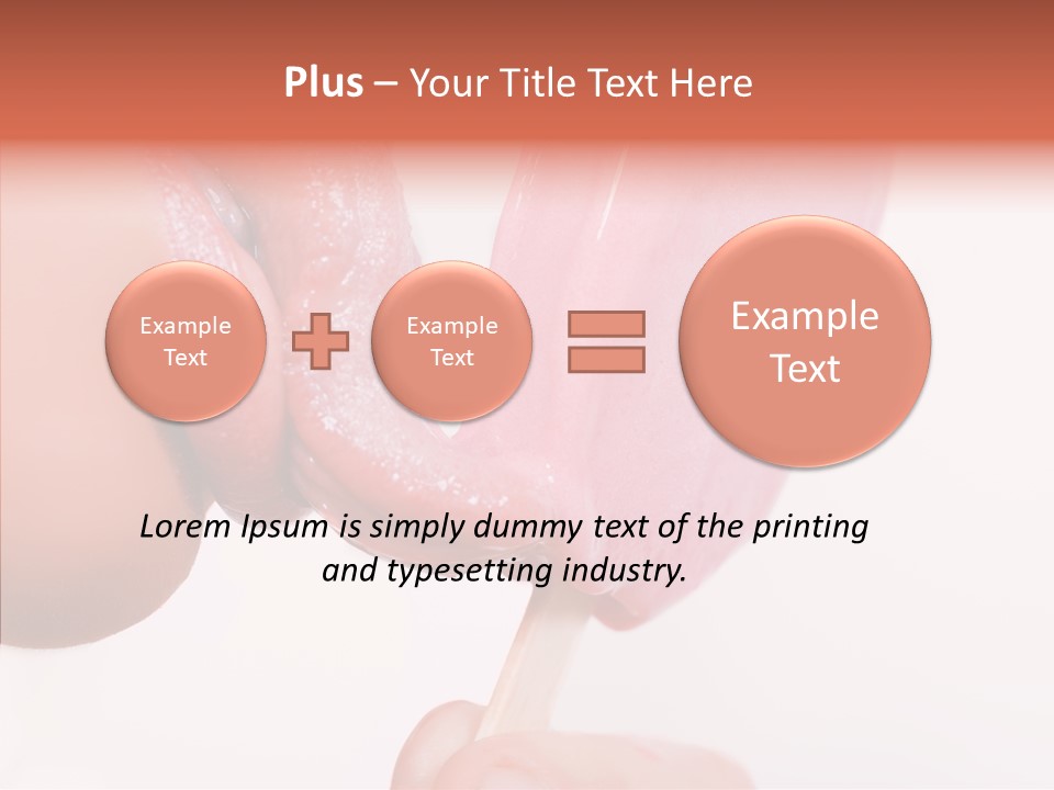 Holding Enjoyment Delicious PowerPoint Template