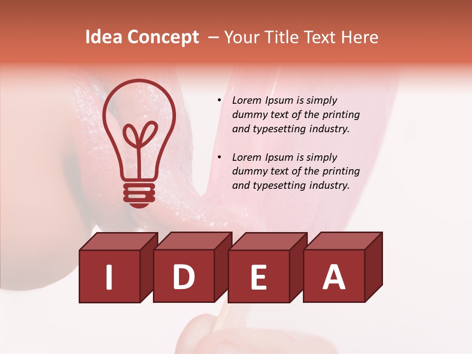 Holding Enjoyment Delicious PowerPoint Template