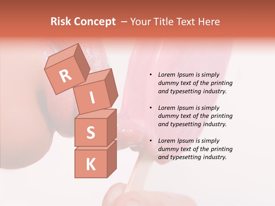 Holding Enjoyment Delicious PowerPoint Template