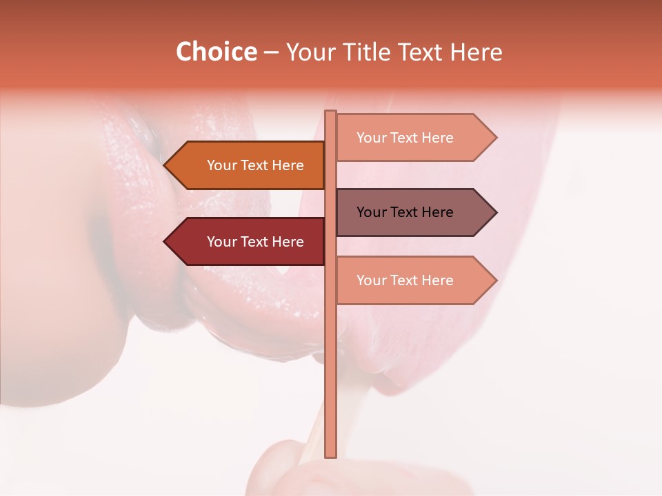 Holding Enjoyment Delicious PowerPoint Template