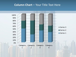 Office Chinese Skyscraper PowerPoint Template