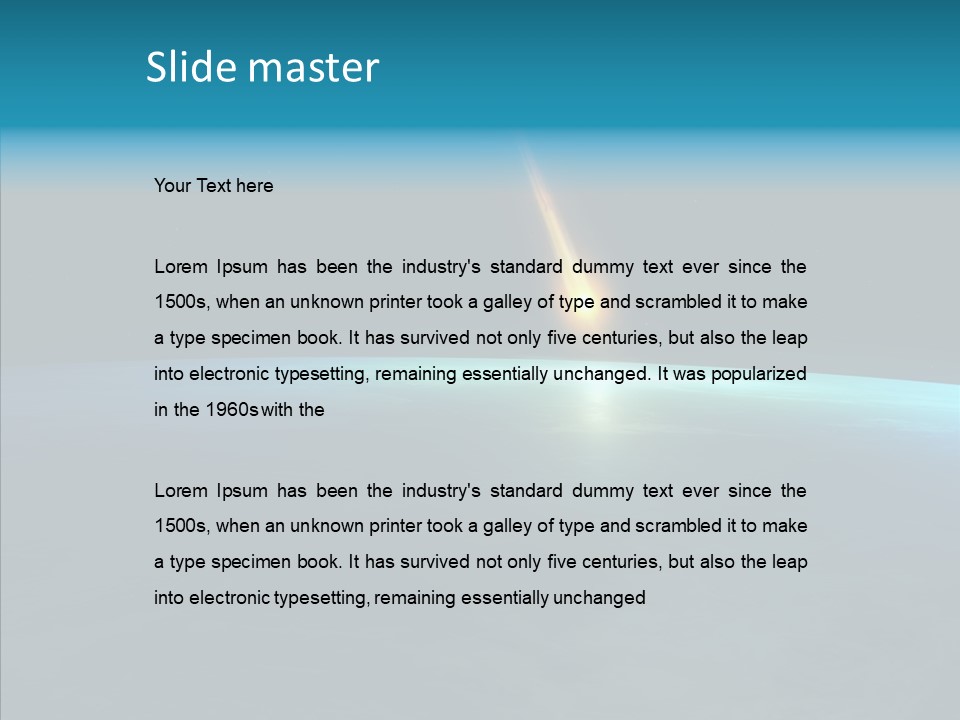 Universe Impact Planet PowerPoint Template