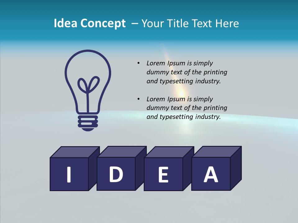 Universe Impact Planet PowerPoint Template