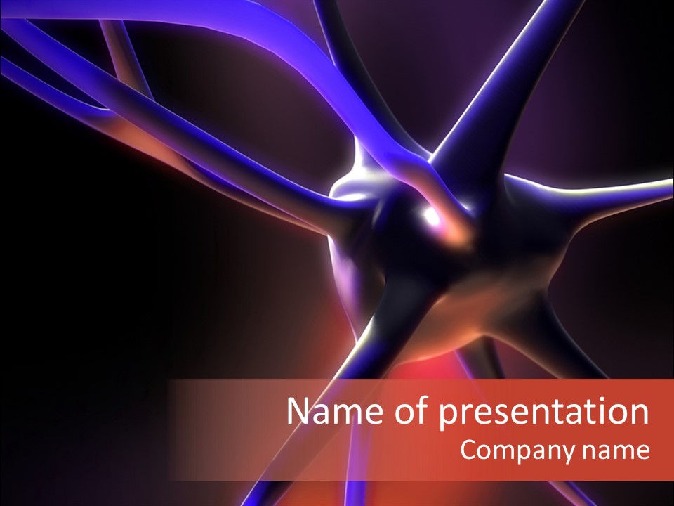 Thinking Nerve Brain PowerPoint Template