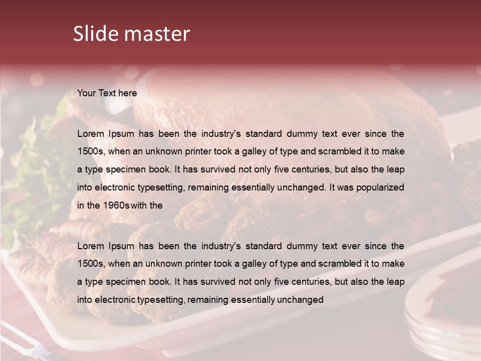 Beignet Herb Balls PowerPoint Template