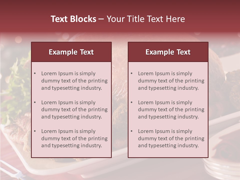 Beignet Herb Balls PowerPoint Template
